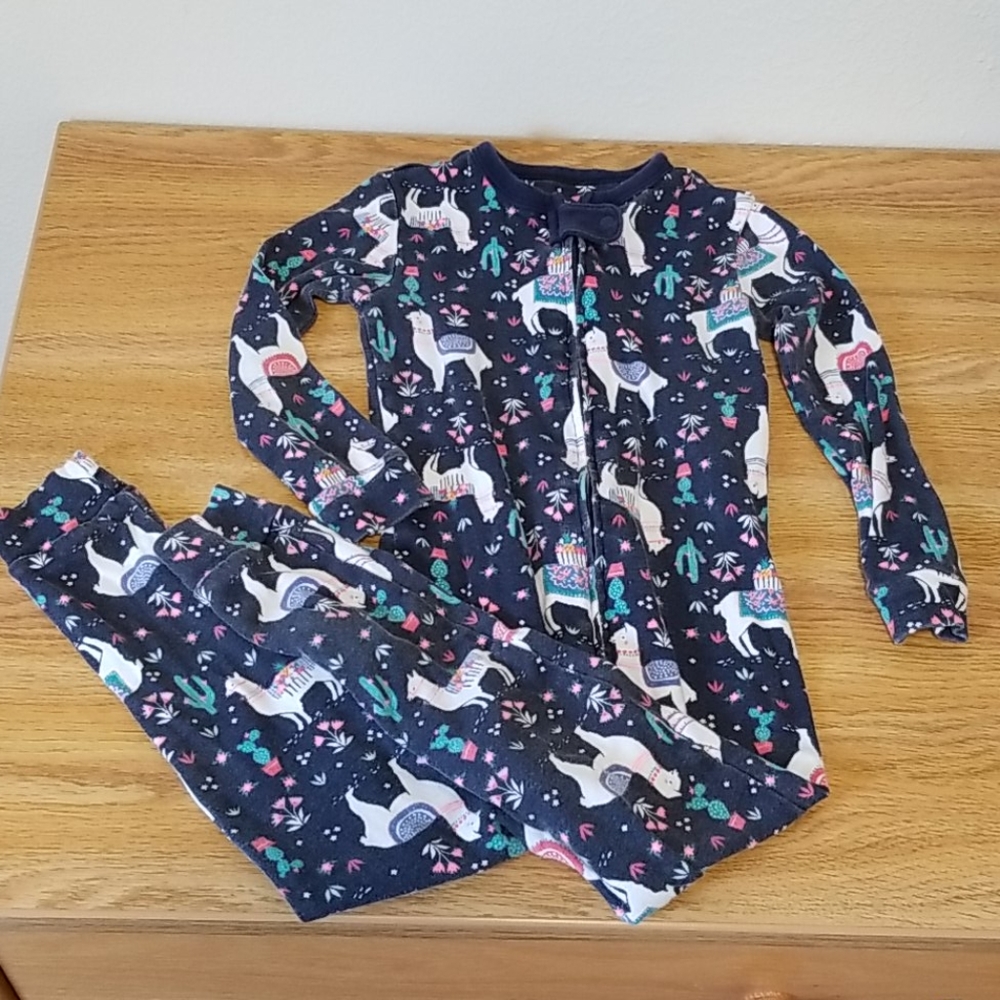 Baby Gap 3T zip pajamas GUC